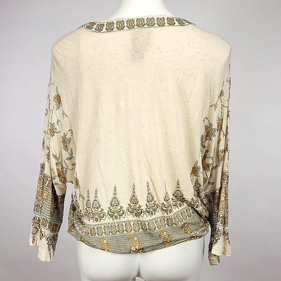 Free People Women's Medallion Printed Dolman Long Sleeve Top - Picture 5 of 9
